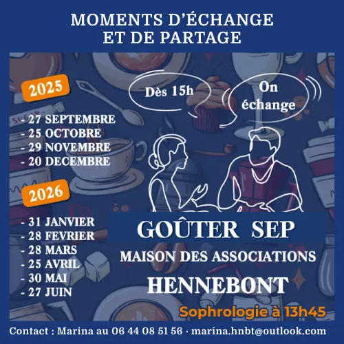 Goûters SEP à Hennebont : des rencontres chaleureuses pour mieux vivre la SEP
